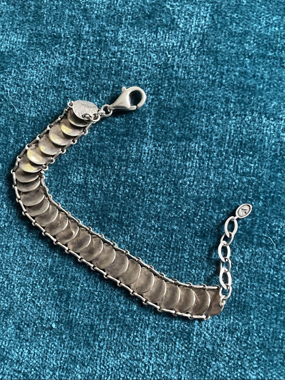 Silpada sterling “sequin” bracelet